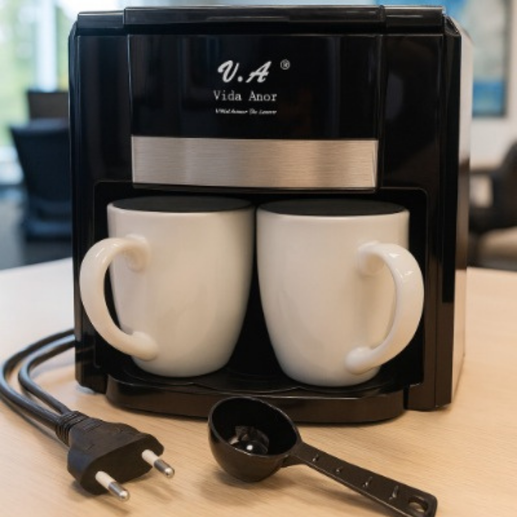 Cafetera Eléctrica para 2 Tazas 400ml